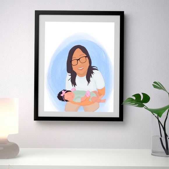 Custom minimal digital portraits - Picture 2 of 7